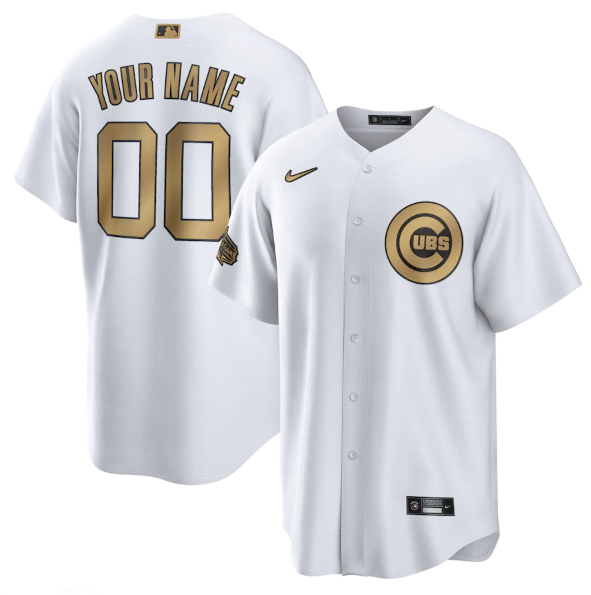 Men's Chicago Cubs Active Player Custom 2022 All-Star White Cool Base Stitched Baseball Jersey Men's Chicago Cubs Active Player Custom 2022 All-Star White Cool Base Stitched Baseball Jersey